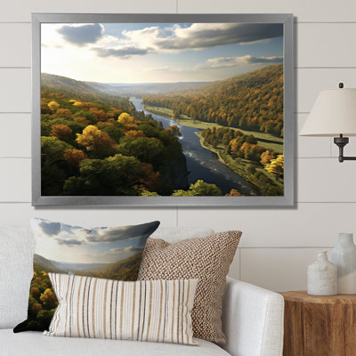 Delaware River Horizon, reproduction d'art sur toile
