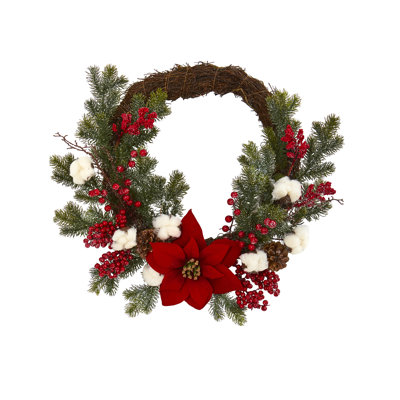 Faux Twig 19'' Wreath