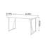 Bureau d'écriture rectangulaire Modern Design minimaliste-1891771001