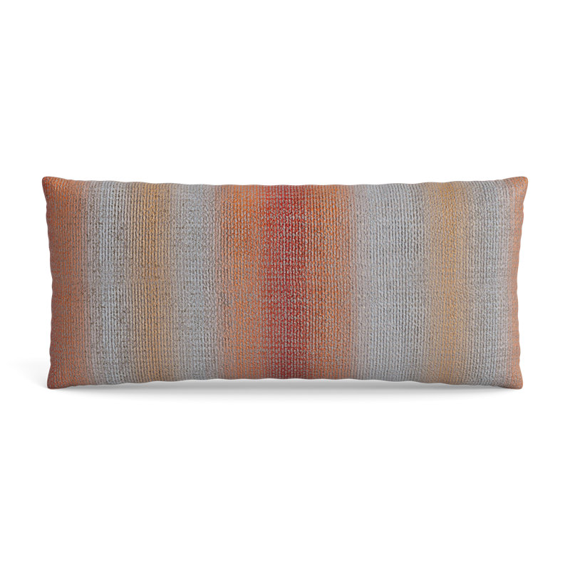 Anguilla Lumbar Pillow Cover & Insert, Shrimp