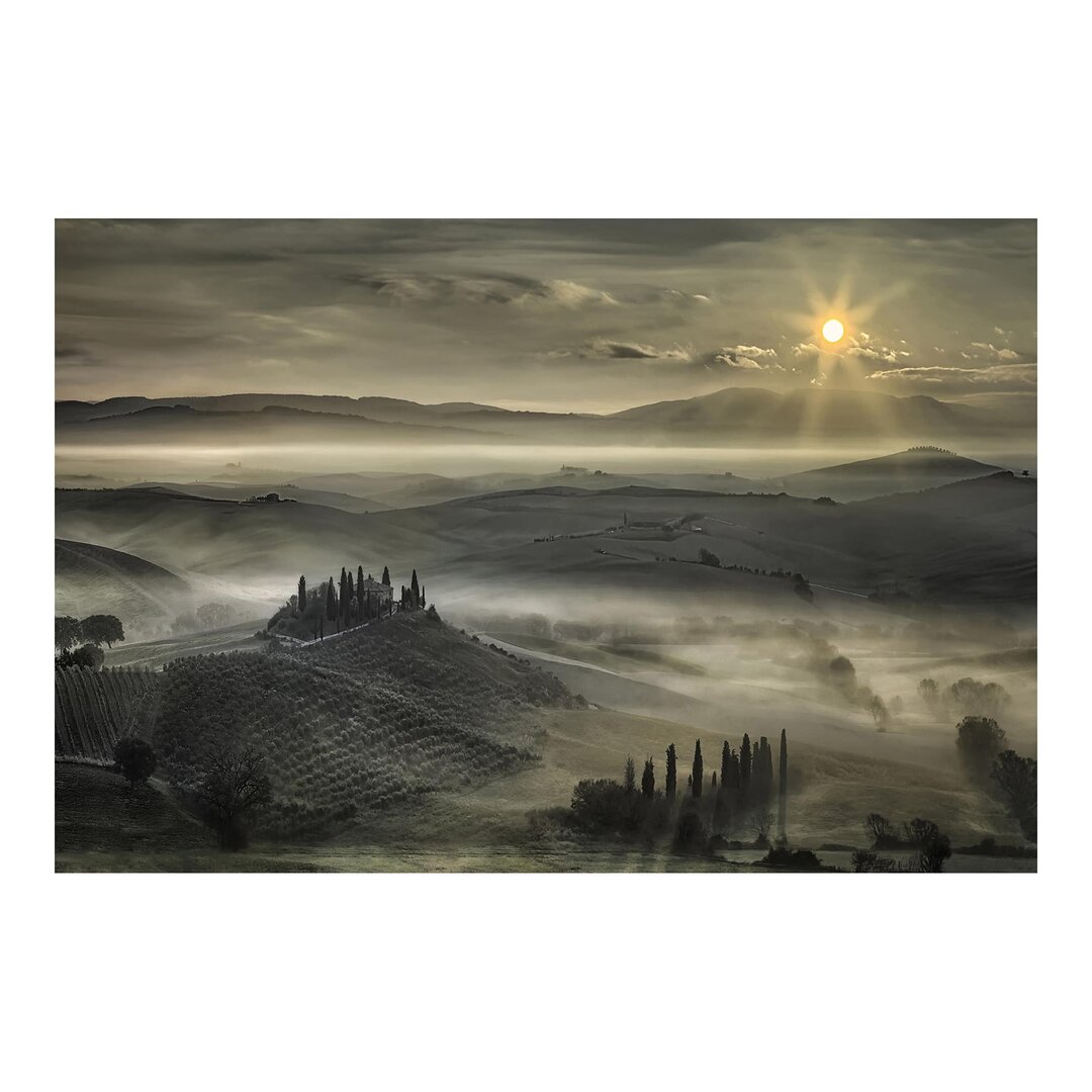 Strukturierte Fototapete Tuscan Dawn 1,9 m x 288 cm