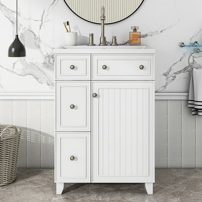 Dasa 24'' Single Bathroom Vanity with Resin Top