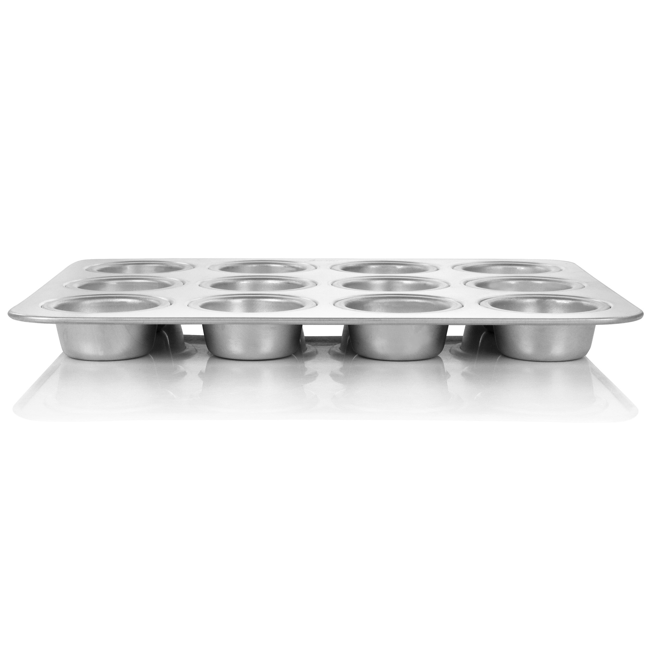 Nordic Ware Naturals 12 Cup Muffin Pan - Silver