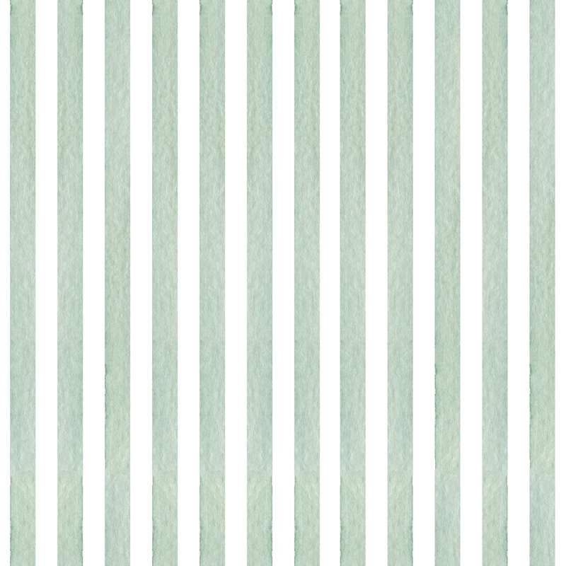 Sage Green Striped Removable Wallpaper Roll