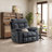 42.7" Wide Oversize Ultra Microfiber with Super Soft Padding Electric Lift Assist Reclining Chair with Massage Heating & Cup Holders & USB & Side Pocket Set of 2-1934497571