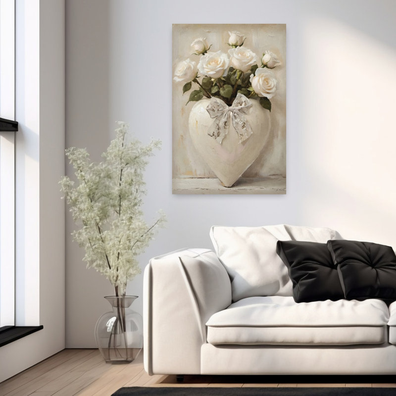 Heartfelt Roses by Jo Moulton - Wrapped Canvas Print, 91.44cm H x 60.96cm W