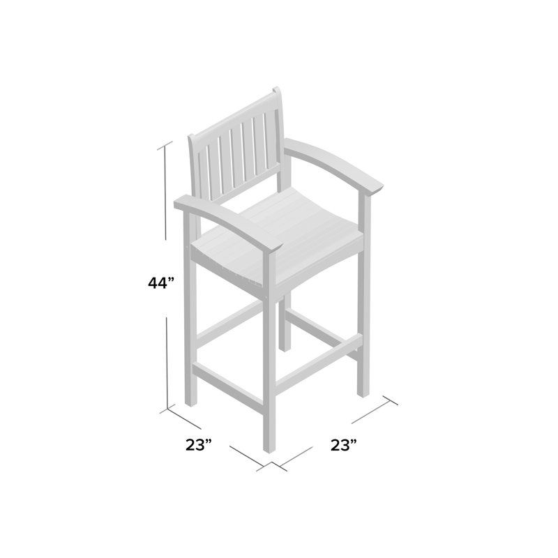 Kaci-Lei Acacia Outdoor Stool