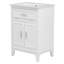 Meuble-lavabo sophistiqué avec rangement polyvalent et design élégant
