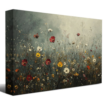 8" x 12" Framed Canvas Wall Art with Wood Frame, Ready to Hang