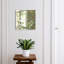 Key cabinet, Opens to the right, 30x30x5, White, Leaves on a cream background with a watercolor accent, 