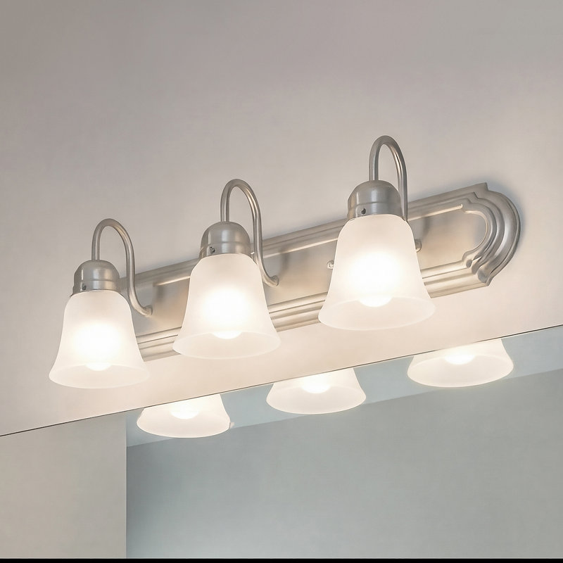 Éclairage pour salle de bain 3 lumières Neema, Nickel brossé