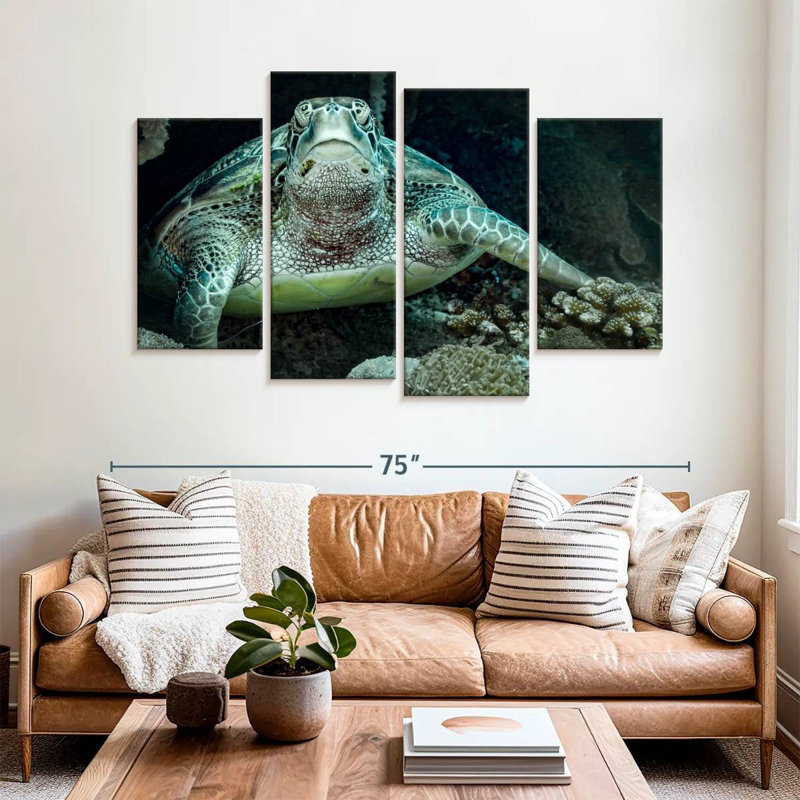Brampt Bali Green Sea Turtle, 42" H x 68" W