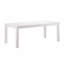 63" White Solid Wood Dining Table