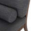 Chaise longue en tissu Sarom avec traversin-112014806