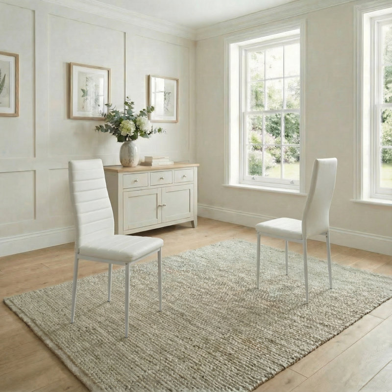 Gorge 6 - Person Dining Set, White