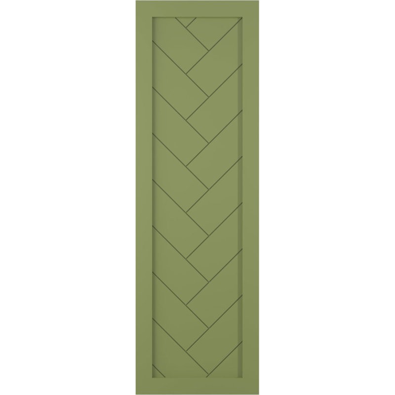 Volets à fixation fixe en PVC True Fit, Vert mousse, 18", 39"
