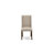 E496581798A24F82AC90CEF4560DF140 - 7-Pc Modern Dining Set - A Table and 6 Light Tan Linen Fabric Chair, Antique Walnut-279528306