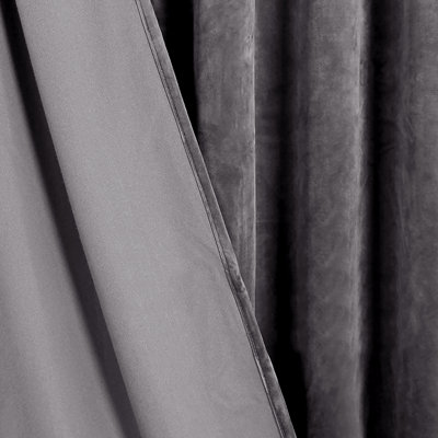 Velvet Room Darkening Grommet Window Curtain Panel