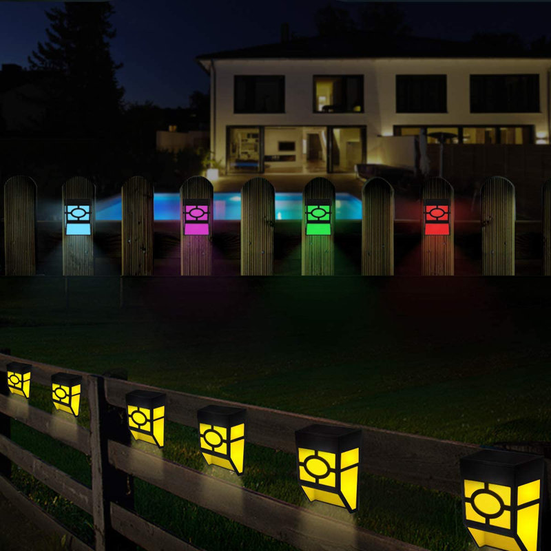 Ensemble de 2 modes d’éclairage mural à del d’extérieur à 2 modes clôture