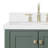 Kasey Vanity In White With Quartz Vanity Top In White With Basin-223636548