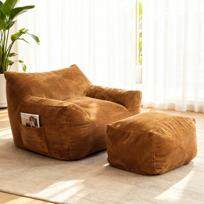 Fauteuil à billes pour le salon, canapé paresseux surdimensionné et confortable