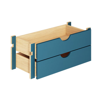 Ensemble de rangement modulaire 2 tiroirs Chirlin