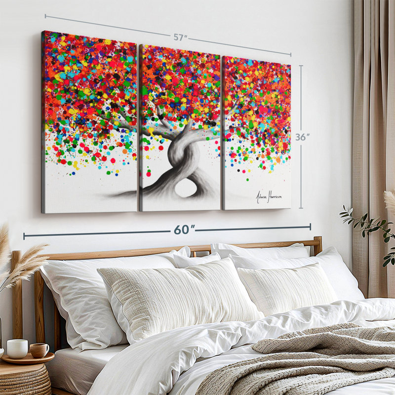 " Candy Twist Trees ", 36" H x 57" W x 1.25" D