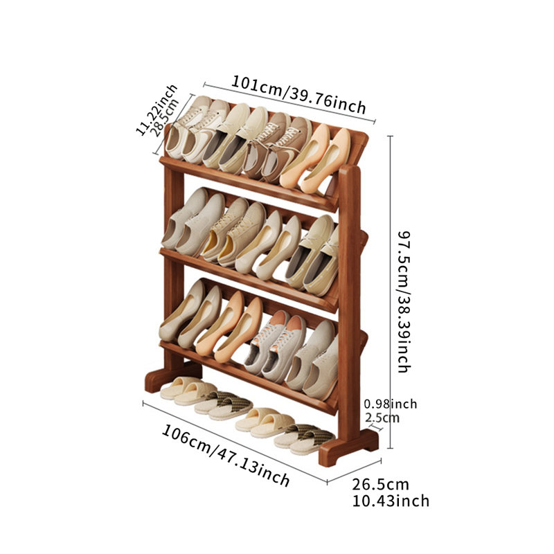16 Pair Shoe Storage