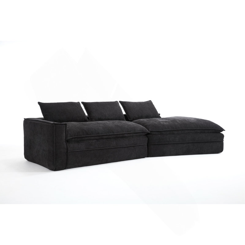Canapé modulaire Modern, Noir