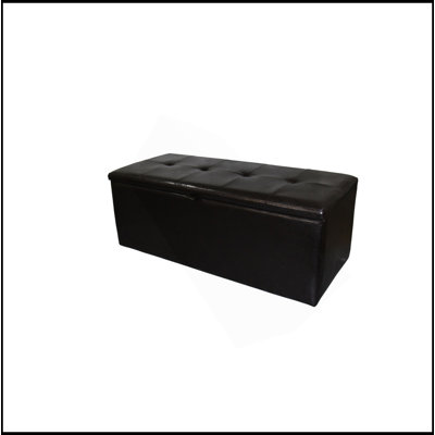 Elegant Leather Upholstered Storage Bench With Premium Quality And Functional Design
