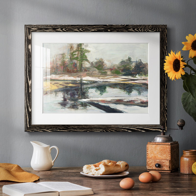 «Quiet Reflection», reproduction sur toile flottante, H 22 po x l 32 po x P 1,5 po, Cadre noir