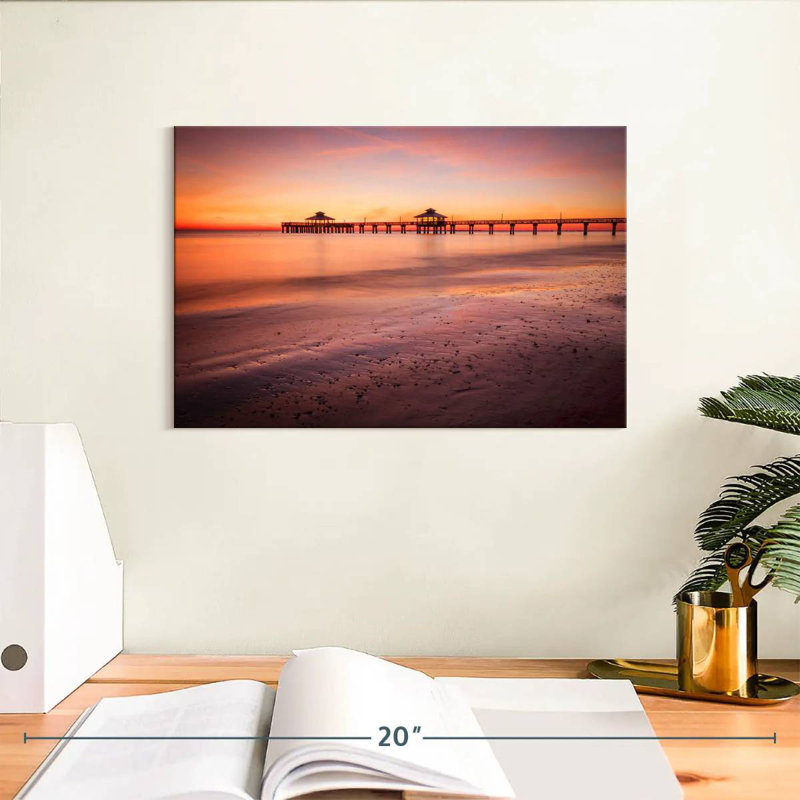 Lynelle Panoramic Myers Beach Sunset, 8" H x 12" W