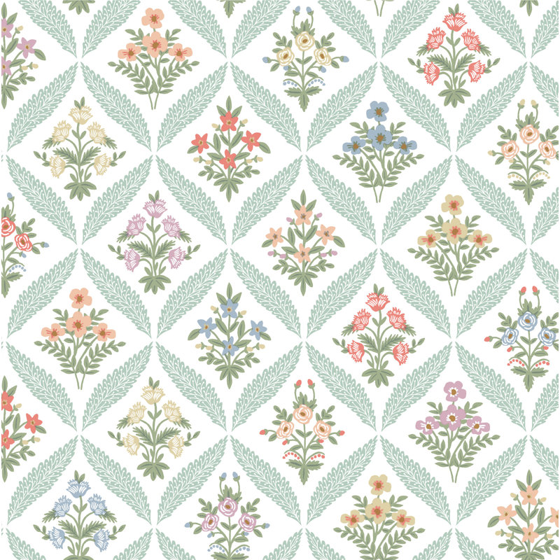 Estee Garden Wallpaper, Pastel