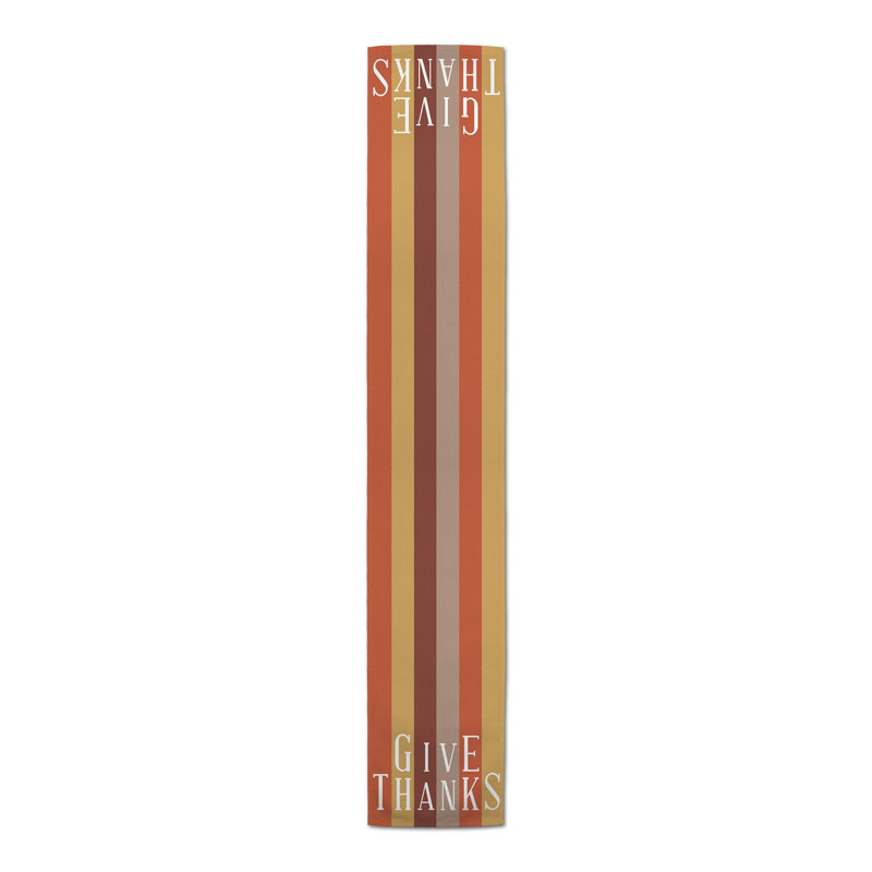 Sessa Striped Thanksgiving Table Runner