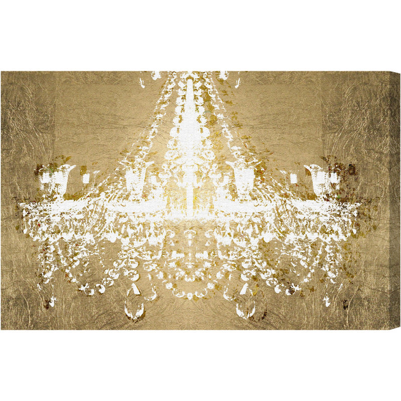 Dramatic Entrance Gold - peinture sur toile, Toile tendue, H 20 po x l 30 po