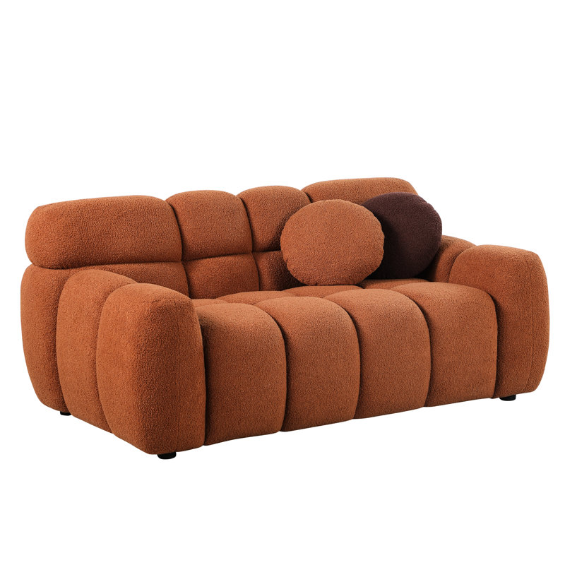 Applauded Brown Boucle 2 Seater , Stylish And Comfortable Living 2 Meets People's Taste For Comfort Style