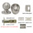 Passage Door Knobs with Round Rosette-43663671