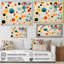 «Orange Orange Mid Century Geometric Abstractions I», reproduction d'art sur toile-1881214082-1881214092