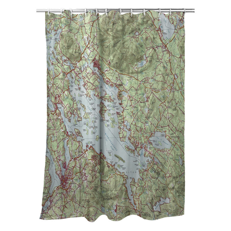 Rideau de douche simple lake winnipesaukee et nh