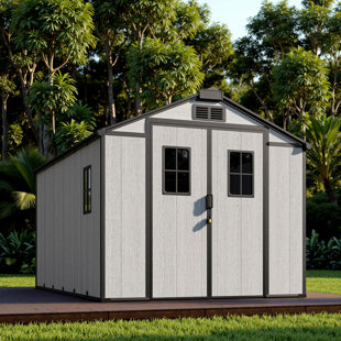 8 Ft. W X 8 Ft. D Outdoor Polypropylene Storage Shed