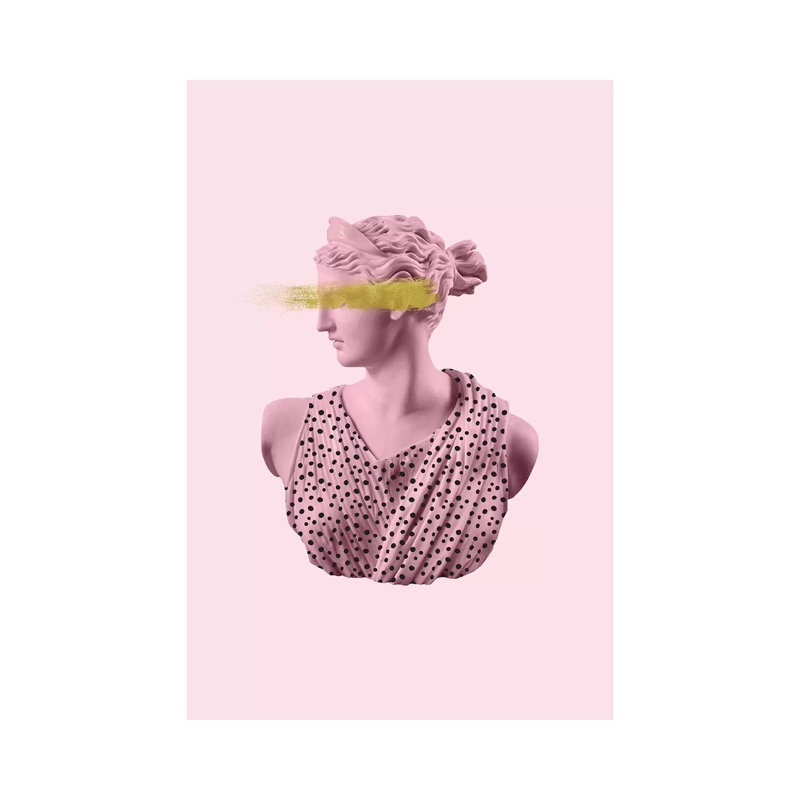Goddess In Spots - Print on Canvas, Wrapped Canvas, 30.48cm H x 20.32cm W x 1.91cm D