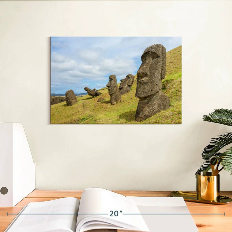 Nicci Moais In Rano Raraku, 8" H x 12" W
