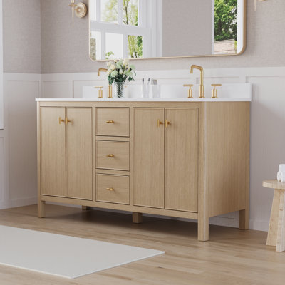 Meuble-lavabo double 60 po Kingsley