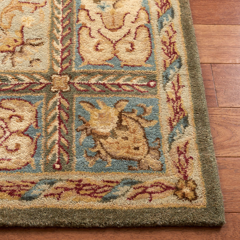 Molter Bergama Hand Tufted Wool Oriental Rug, Rectangle 6' x 9'