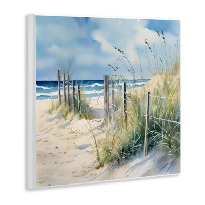 Breezy Seaside Grasses Wall Plaque, design by LSR Design Studio