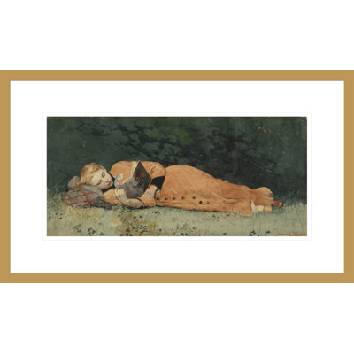 «The New Novel» par Winslow Homer, impression giclée sur cadre