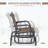 Metal Frame Porch Glider Chair with Breathable Mesh Fabric-1980349966