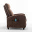 Arm Push Recliner Fabric Armchair