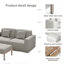 Ensemble de fauteuils et table basse Phu Modern 3 pièces, comprenant des fauteuils gauche et droit et une table basse. Tissu résistant aux intempéries et aux UV. Aucun assemblage requis.-2074630233-2074630237