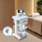3-Tier Professional Utility Cart Mobile With 2 Drawers Storage Mobile Cart-103215759